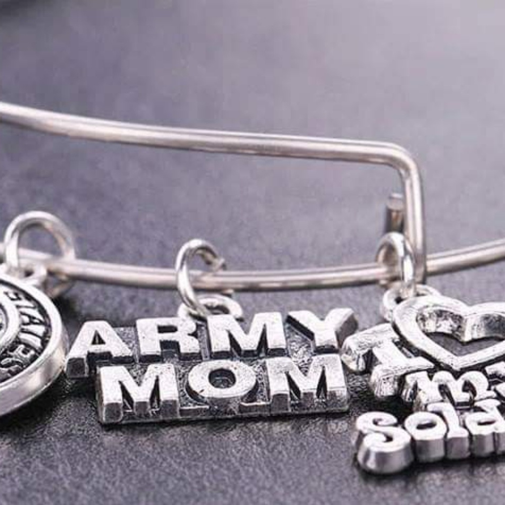 New Army Mom adjustable bangle